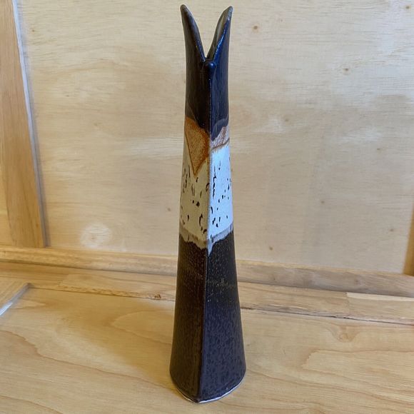 Vintage Robert Parrott Mid-Century Modern Signed Studio Art Pottery Ceramic Vase - Picture 7 of 11